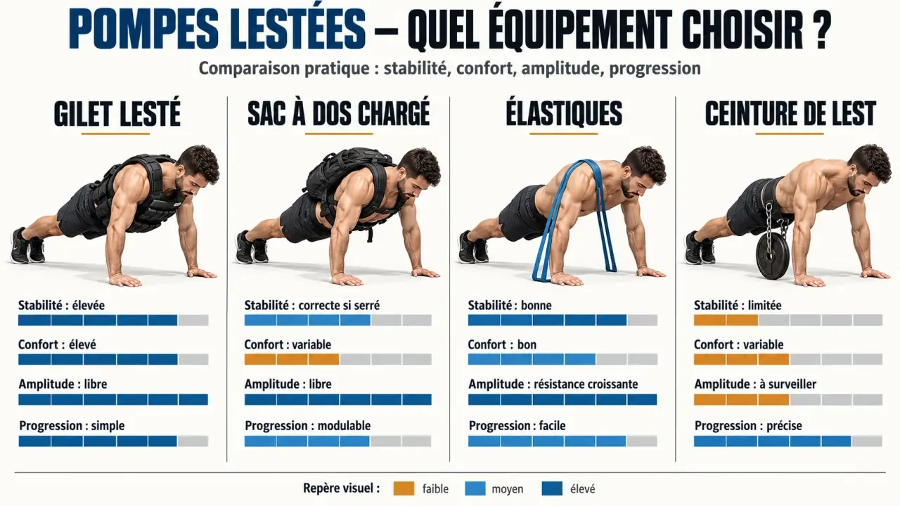 Comparaison des méthodes de lestage pour les pompes lestées