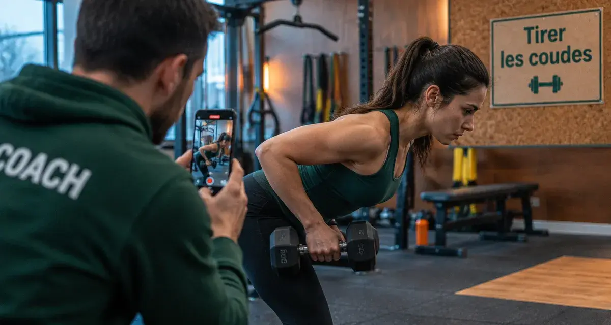 Muscler le dos avec tirage horizontal : posture correcte et coudes