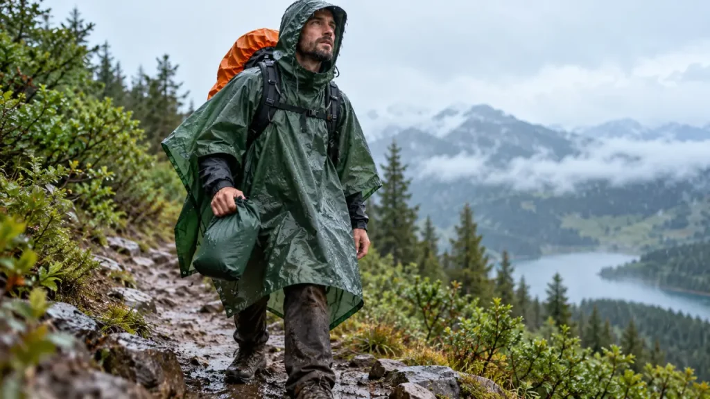 Poncho randonnée : protéger son sac sans subir l’effet sauna