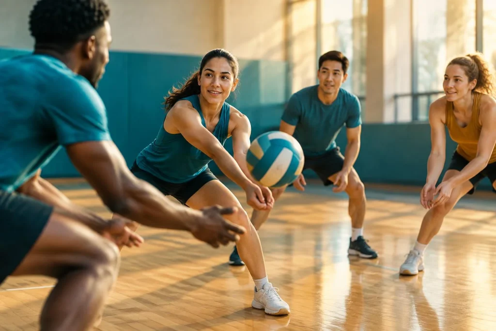 Le sport collectif développe l’esprit d’équipe par la coopération et la confiance